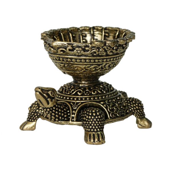 Brass Tortoise Diya 1.8 Inch KBH10184