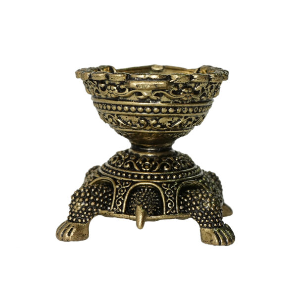 Brass Tortoise Diya 1.8 Inch KBH10184