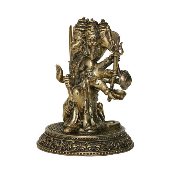 Brass Panchmukhi Hanuman 4.2 Inch KBH10185