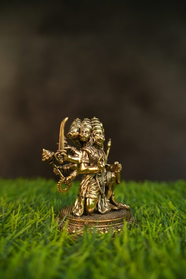 Brass Panchmukhi Hanuman 4.2 Inch KBH10185