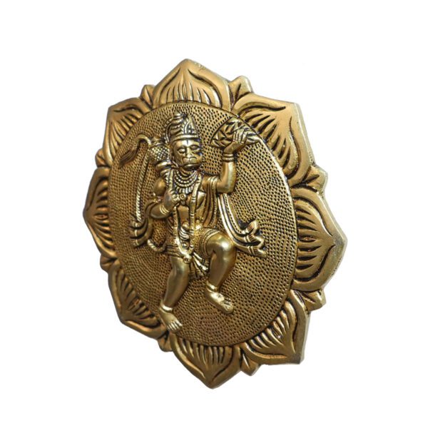 Brass Hanuman wall hanging 7.2 Inch KBH10234