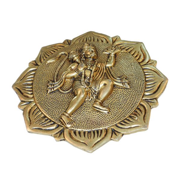 Brass Hanuman wall hanging 7.2 Inch KBH10234