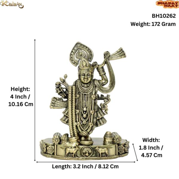 Brass shrinathji 4 Inch KBH10262