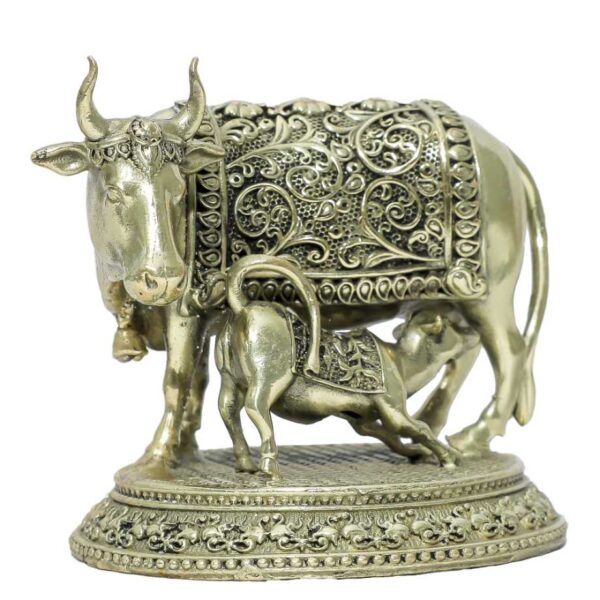 Brass Cow & Calf 2.8 Inch KBH10273