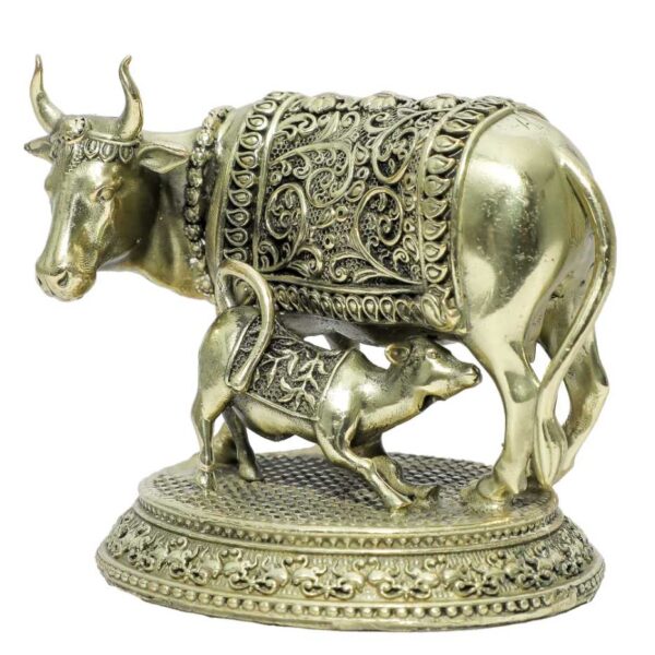 Brass Cow & Calf 2.8 Inch KBH10273