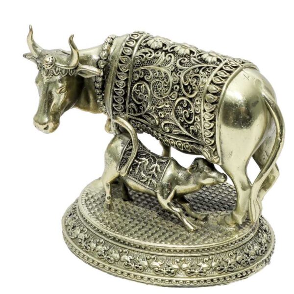 Brass Cow & Calf 2.8 Inch KBH10273