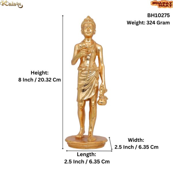 BRASS GOLD PLATING Neelkanth 8 Inch KBH10275