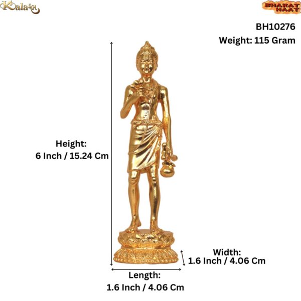 BRASS GOLD PLATING Neelkanth 6 Inch KBH10276