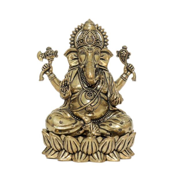 Brass Ganesha 3.9 Inch KBH10295