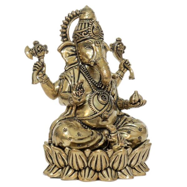 Brass Ganesha 3.9 Inch KBH10295