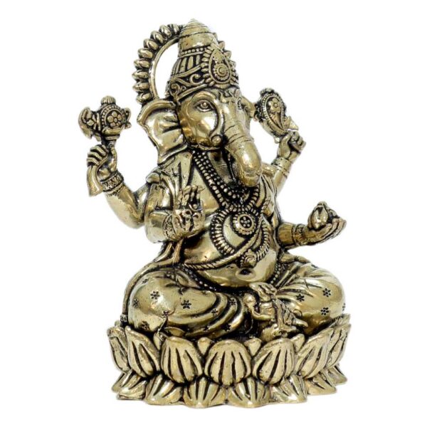 Brass Ganesha 3.3 Inch KBH10296