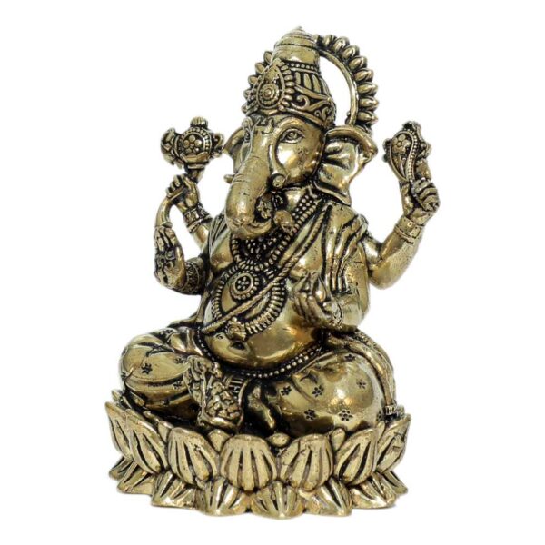 Brass Ganesha 3.3 Inch KBH10296