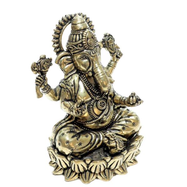 Brass Ganesha 3.3 Inch KBH10296