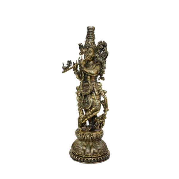 Brass Krishna 10.9 Inch KBH10311