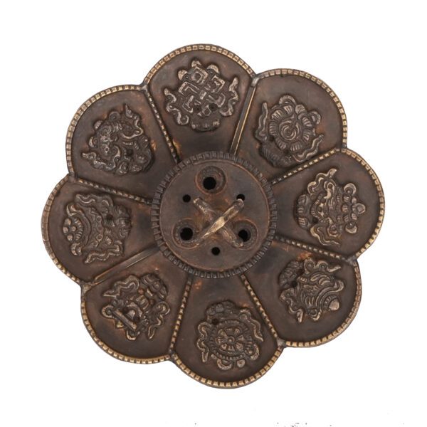 Copper & Brass Lotus Incense Burner/Holder 2.2 Inch BH09669