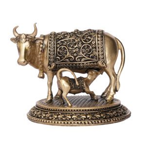 Brass Cow & Calf 3.5 Inch BH09685