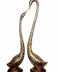 Brass Swan Pair 23 Inch KBH00084