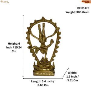 Brass Nataraja 6 Inch KBH01170