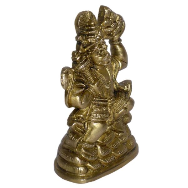 Brass Pahad Hanuman 4.8 Inch KBH01177