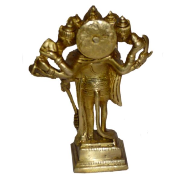 Brass 5 Face Hanuman Standing 6.5 Inch KBH01198