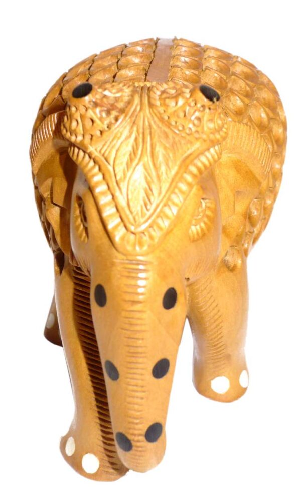 Wooden Elephant Jali Work Mid 3 Inch KBH01861