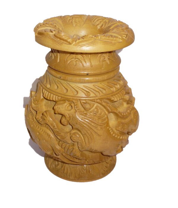 Wooden Flower Pot M 5 Inch KBH02379