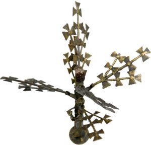 Wrought iron Metal Time Metal Tree Model Bastar Art Mid 19 Inch KBH02902