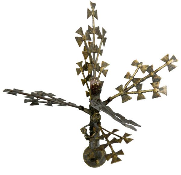 Wrought iron Metal Time Metal Tree Model Bastar Art Mid 19 Inch KBH02902