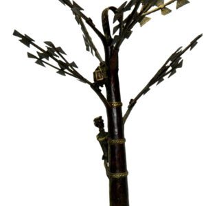 Wrought iron Metal Time Metal Tree Model Bastar Art Mid 19 Inch KBH02902