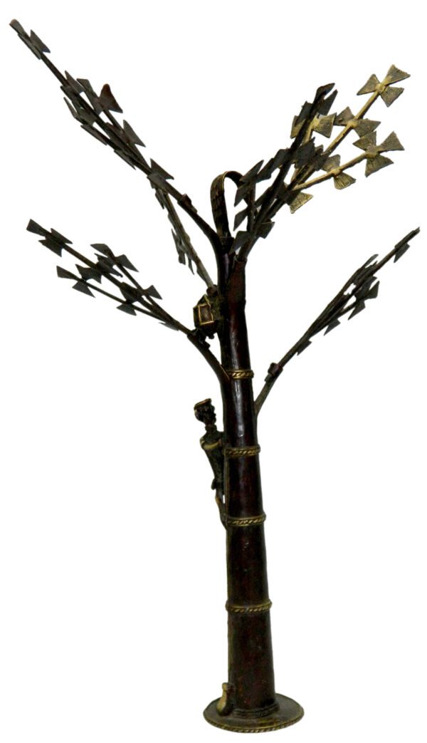 Wrought iron Metal Time Metal Tree Model Bastar Art Mid 19 Inch KBH02902