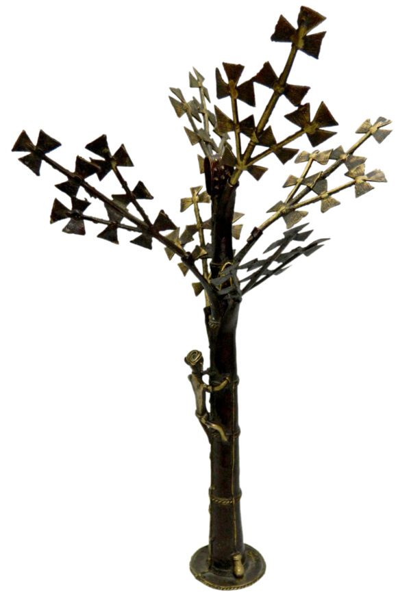 Wrought iron Metal Time Metal Tree Model Bastar Art Mid 19 Inch KBH02902