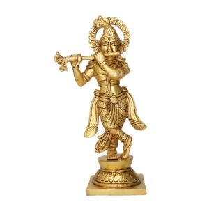 Brass Krishna 8.4 Inch KBH09979