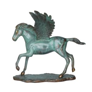 Brass Horse Statue 15 Inch KBH10115