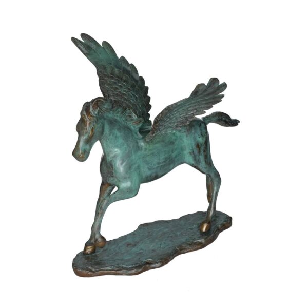 Brass Horse Statue 15 Inch KBH10115