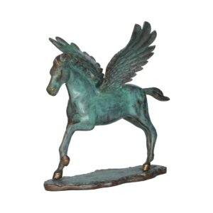 Brass Horse Statue 15 Inch KBH10115