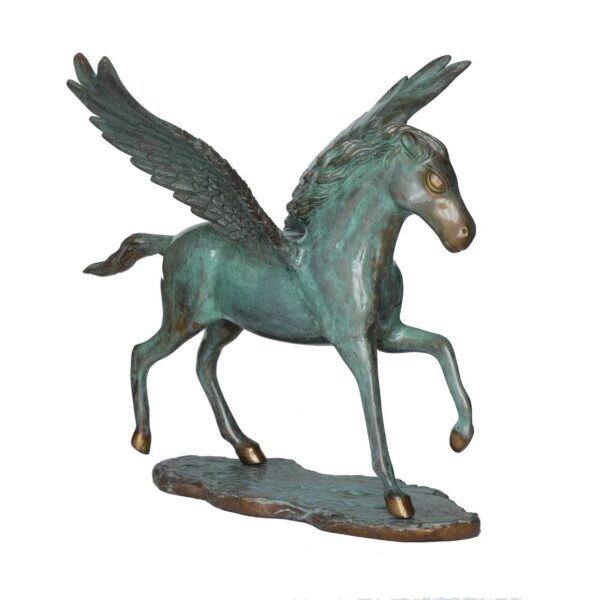 Brass Horse Statue 15 Inch KBH10115