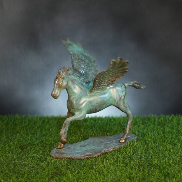 Brass Horse Statue 15 Inch KBH10115