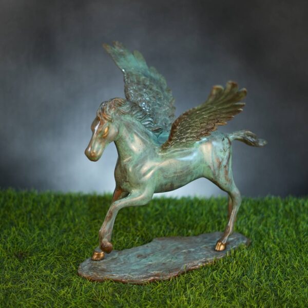 Brass Horse Statue 15 Inch KBH10115