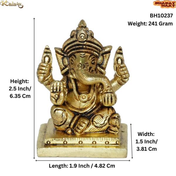 Brass Ganesha 2.5 Inch KBH10237