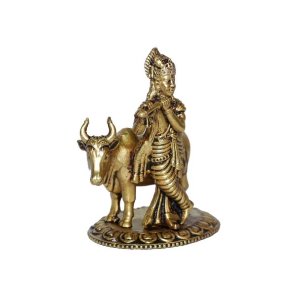 Brass Krishna 2.8 Inch KBH10242