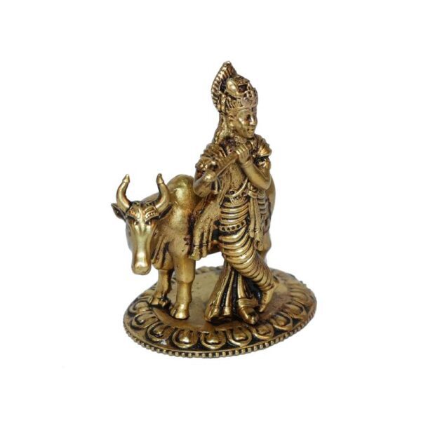 Brass Krishna 2.8 Inch KBH10242