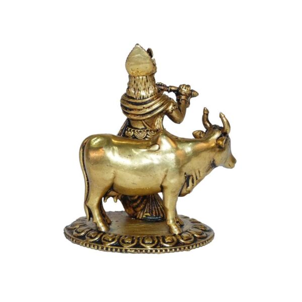 Brass Krishna 2.8 Inch KBH10242