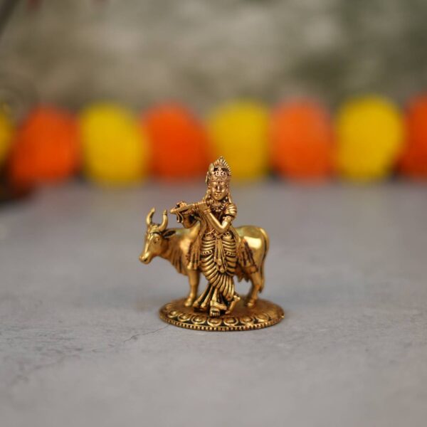 Brass Krishna 2.8 Inch KBH10242