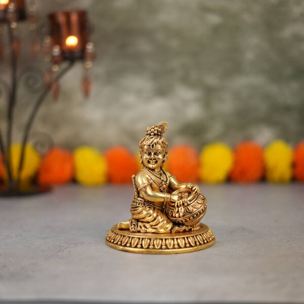 Brass Bal Krishna 4.5 Inch KBH10246