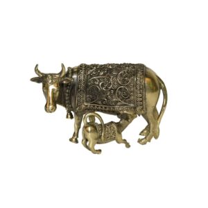 Brass Cow & Calf 1.8 Inch KBH10254