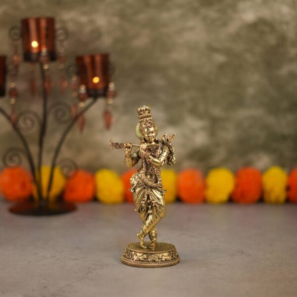 Brass Krishna 7.4 Inch KBH10260