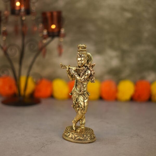 Brass Krishna 7.4 Inch KBH10260