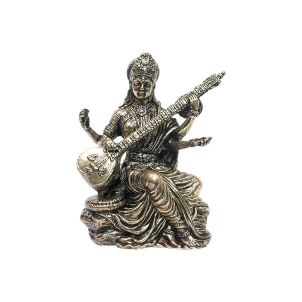 Brass Saraswati maa 2.8 Inch KBH10318