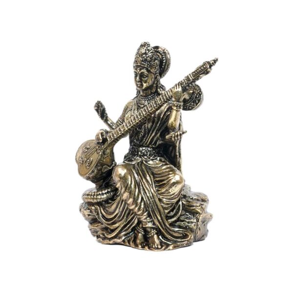 Brass Saraswati maa 2.8 Inch KBH10318