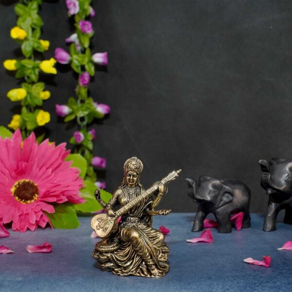 Brass Saraswati maa 2.8 Inch KBH10318